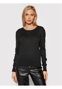 Vero Moda Sweter Felicity 10231475 Czarny Regular Fit. Kolor: czarny. Materiał: wiskoza