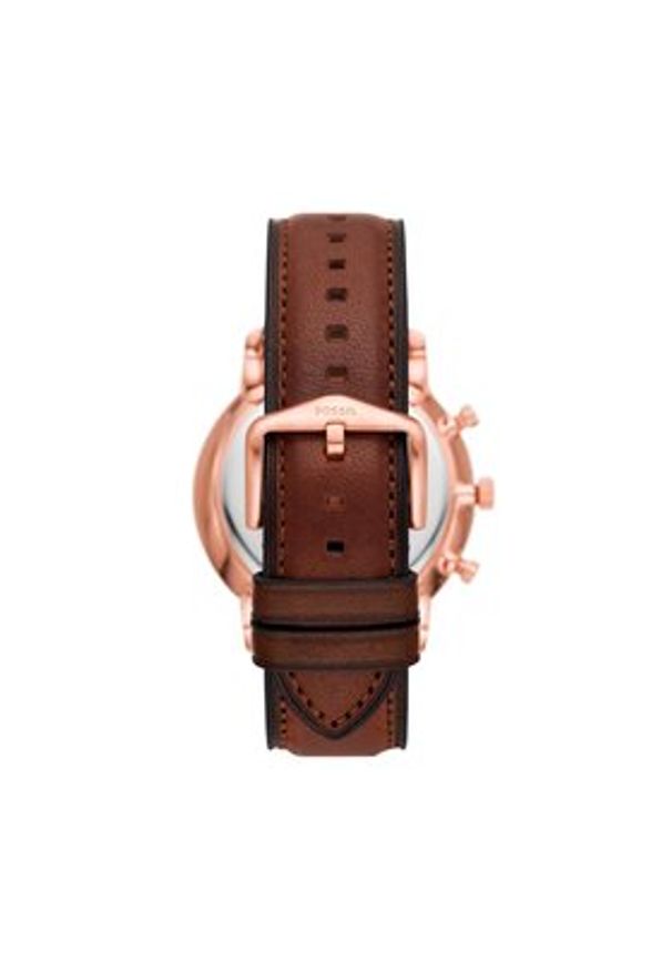 Fossil Zegarek Neutra Chronograph FS6026 Brązowy. Kolor: brązowy