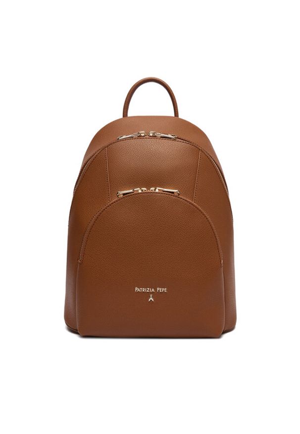 Patrizia Pepe Plecak 8B0325/L001-B111 Brązowy. Kolor: brązowy. Materiał: skóra