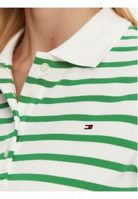 TOMMY HILFIGER - Tommy Hilfiger Polo 1985 WW0WW43224 Zielony Regular Fit. Typ kołnierza: polo. Kolor: zielony. Materiał: bawełna #3