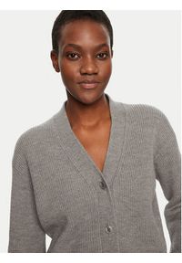 Max Mara Leisure Kardigan York 2426346048 Szary Regular Fit. Kolor: szary. Materiał: wełna #5