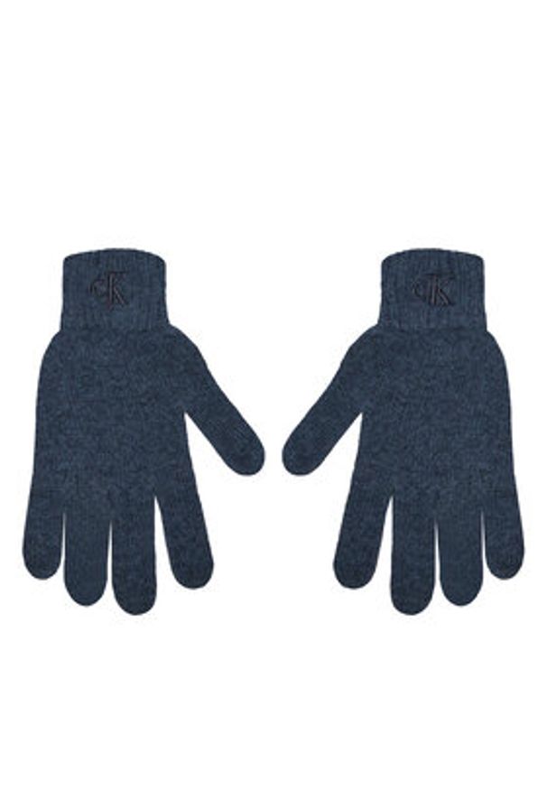 Calvin Klein Zestaw Czapka i Rękawiczki K50K512469 Niebieski. Kolor: niebieski. Materiał: materiał, wełna