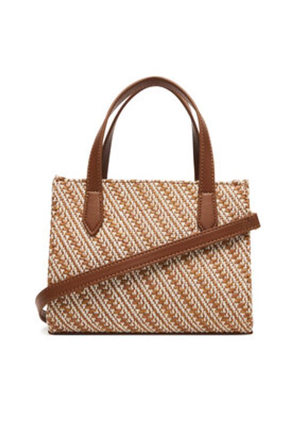 VALENTINO - Valentino Torebka Divina Summer VBS9XI15S Brązowy. Kolor: brązowy. Materiał: skórzane