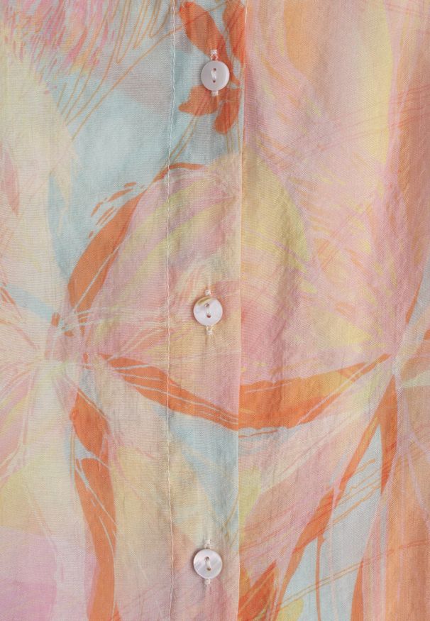 Renee - Pomarańczowa Nietoperzowa Koszula z Bawełną o Fasonie Oversize Celista. Okazja: na co dzień. Kolor: pomarańczowy. Materiał: bawełna. Styl: casual, elegancki