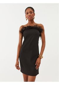 Patrizia Pepe Sukienka koktajlowa 8A1227/A6F5-K103 Czarny Slim Fit. Kolor: czarny. Materiał: syntetyk. Styl: wizytowy #1