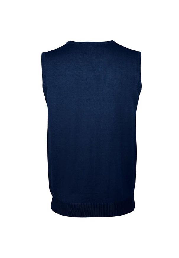 SOL'S - Dzianinowa Kamizelka Bez Rękawów Dla Dorosłych Panów Unisex. Kolor: niebieski. Materiał: dzianina. Długość rękawa: bez rękawów
