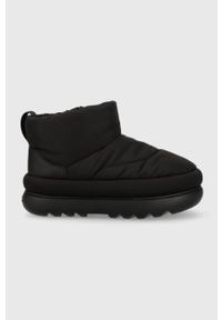 Ugg - UGG śniegowce Classic Maxi Mini kolor czarny 1132017.BLK. Nosek buta: okrągły. Kolor: czarny. Materiał: wełna, poliester, włókno, guma. Obcas: na platformie #1