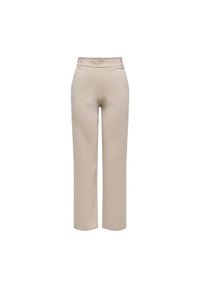 only - ONLY Spodnie materiałowe Poptrash 15341829 Beżowy Straight Fit. Kolor: beżowy. Materiał: syntetyk #1