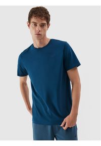 4f - 4F T-Shirt 4FAW23TTSHM0876 Niebieski Regular Fit. Kolor: niebieski. Materiał: bawełna #1