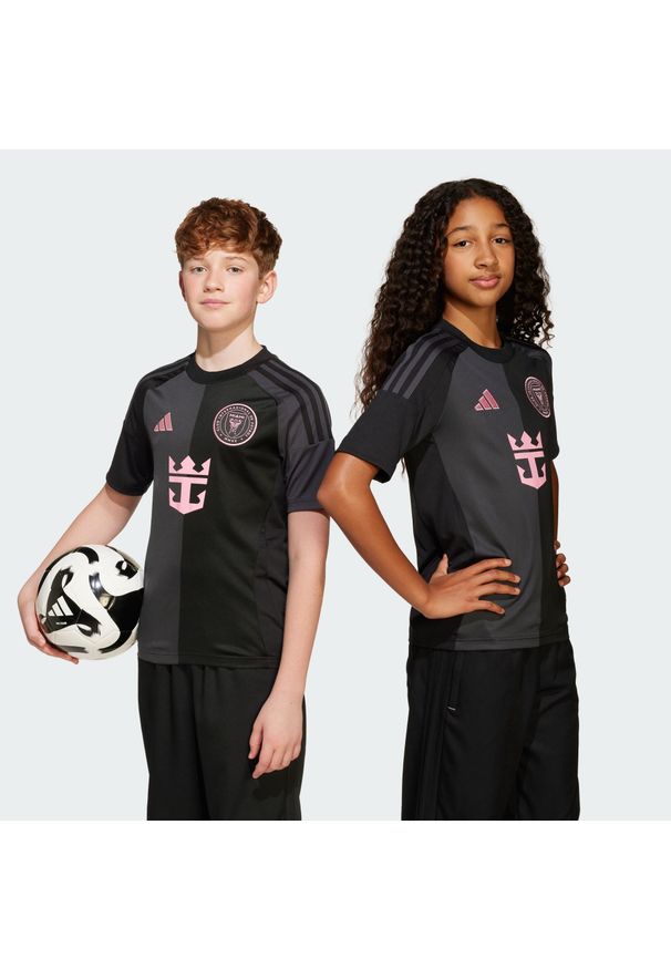 Adidas - Koszulka Inter Miami CF 25/26 Messi Away. Kolor: czarny. Materiał: materiał. Sport: piłka nożna