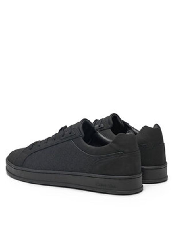 Calvin Klein Sneakersy Low Top Lace Up Nb Mono HM0HM01768 Czarny. Kolor: czarny. Materiał: skóra