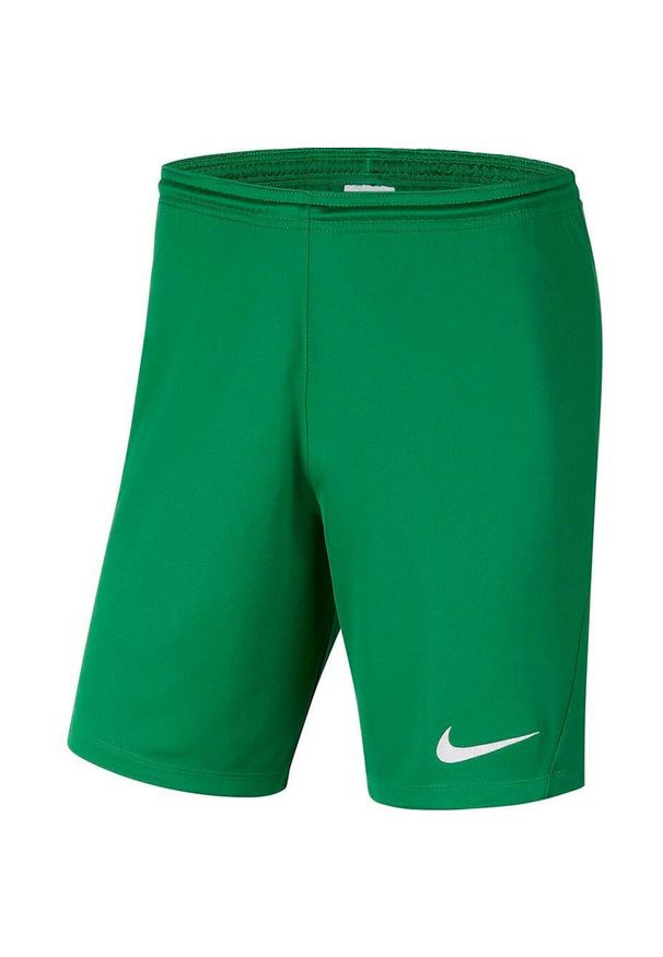 Spodenki dla dzieci Nike Dry Park III NB K zielone BV6865 302. Kolor: zielony. Styl: sportowy
