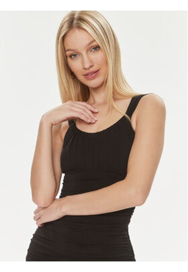 Marciano Guess Sukienka koktajlowa Mara 4GGK87 6071Z Czarny Slim Fit. Kolor: czarny. Materiał: syntetyk. Styl: wizytowy