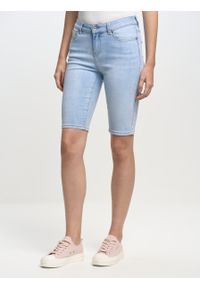 Big-Star - Szorty damskie jeansowe Shira 100. Kolor: niebieski. Materiał: jeans. Sezon: lato. Styl: wakacyjny, klasyczny, elegancki #5