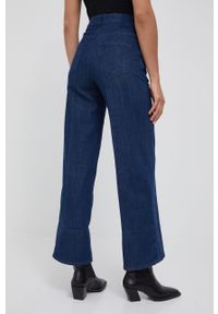 Sisley jeansy damskie high waist. Stan: podwyższony. Kolor: niebieski #5