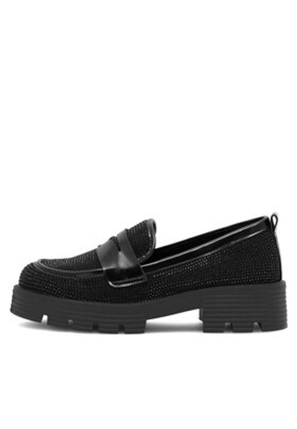 Jenny Fairy Loafersy Bling WS6119-15 Czarny. Kolor: czarny. Materiał: materiał