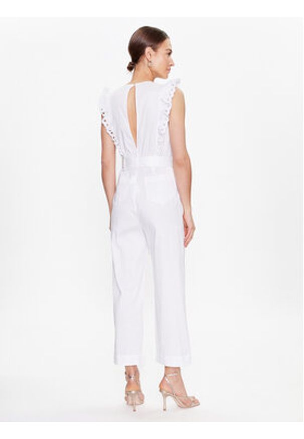 Marella Kombinezon Sarago 2332410131 Biały Regular Fit. Kolor: biały. Materiał: bawełna