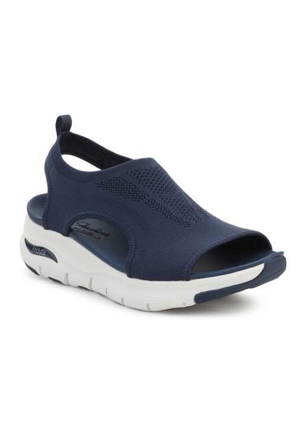 skechers - Buty do chodzenia damskie Skechers Arch Fit City Catch. Zapięcie: bez zapięcia. Kolor: niebieski. Materiał: guma, syntetyk, tkanina, materiał. Sport: turystyka piesza