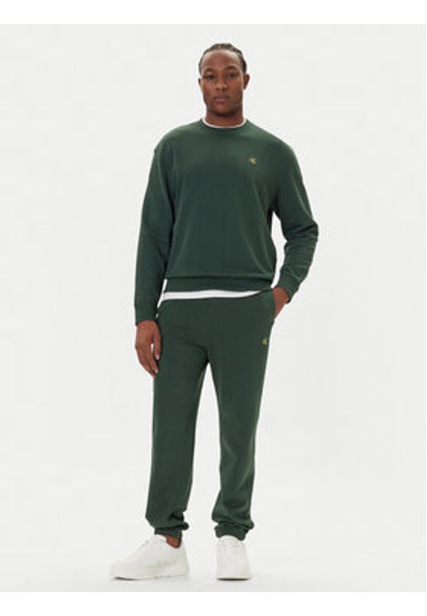 Calvin Klein Jeans Bluza LV04RC296G Zielony Regular Fit. Kolor: zielony. Materiał: bawełna