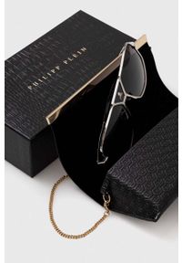 Philipp Plein okulary przeciwsłoneczne męskie kolor szary. Kolor: szary #5