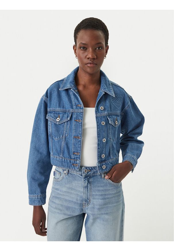 Hugo - HUGO Kurtka jeansowa Galatea 50556970 Niebieski Regular Fit. Kolor: niebieski. Materiał: bawełna
