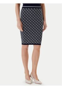 Guess Spódnica ołówkowa W4BD53 Z37K0 Granatowy Regular Fit. Kolor: niebieski. Materiał: syntetyk