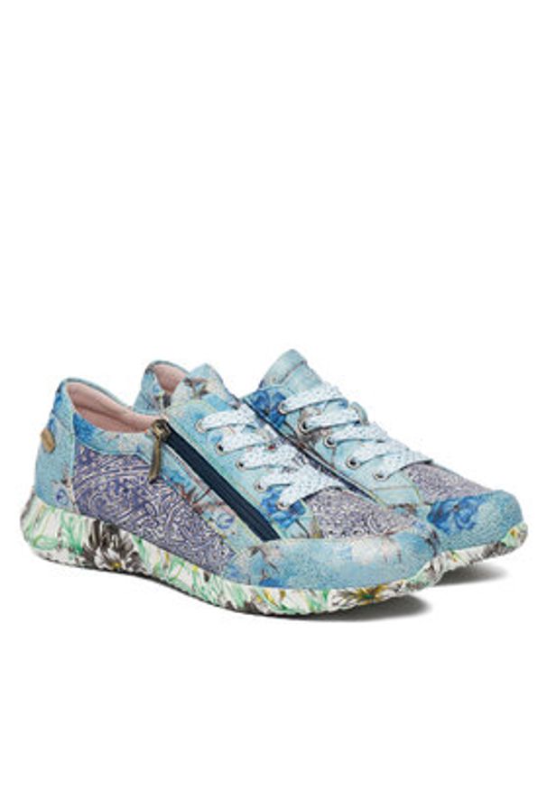 Laura Vita Sneakersy Joctao 06 Niebieski. Kolor: niebieski. Materiał: skóra