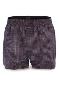 Męskie Bokserki Bawełniane - Pako Jeans - Drobny Groszek. Kolor: brązowy, wielokolorowy, beżowy. Materiał: bawełna. Wzór: grochy #1