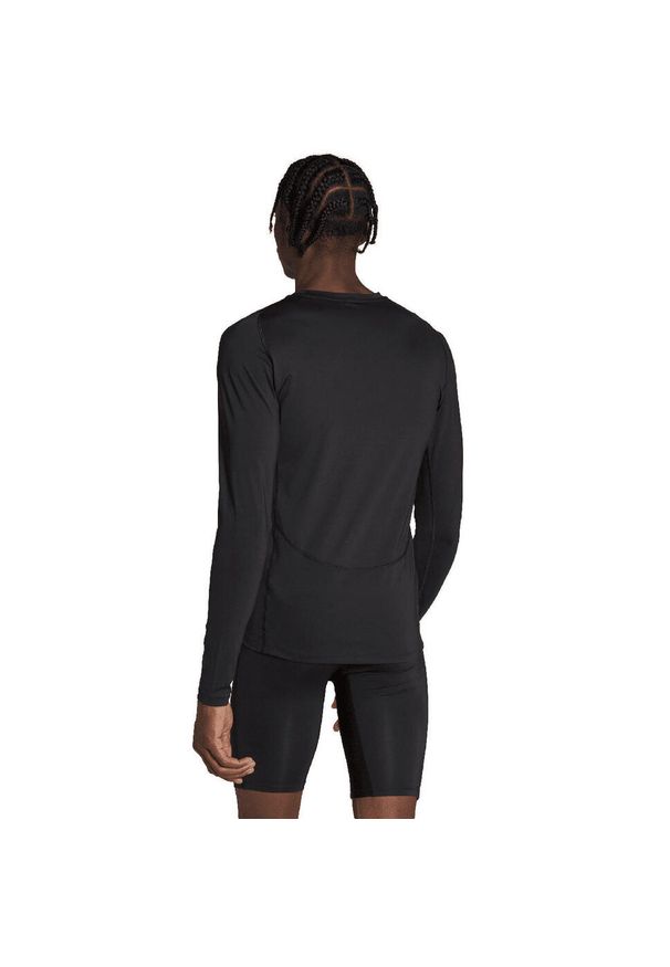 Adidas - Koszulka męska adidas Techfit Aeroready Long Sleeve Tee. Kolor: wielokolorowy, czarny, szary. Długość rękawa: długi rękaw. Technologia: Techfit (Adidas)