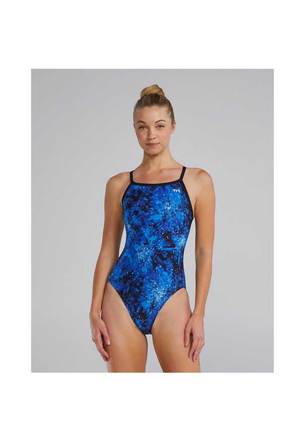 Strój pływacki damski TYR Diamondfit Swimsuit - Radiant Flare. Kolor: niebieski
