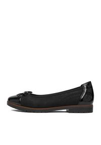 Rieker Baleriny 45358-00 Czarny. Kolor: czarny. Materiał: materiał #2