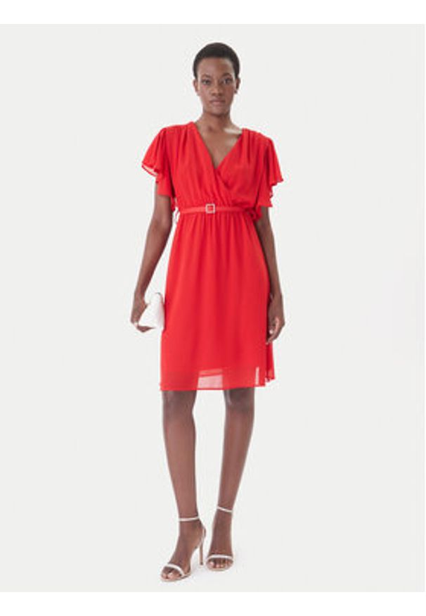 Artigli Sukienka koktajlowa ACAB004967 Czerwony Regular Fit. Kolor: czerwony. Materiał: syntetyk. Styl: wizytowy