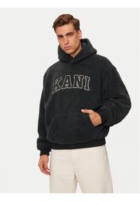 Karl Kani Bluza Serif Teddy 60210117 Szary Regular Fit. Kolor: szary. Materiał: syntetyk