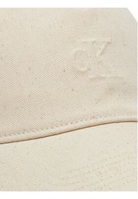 Calvin Klein Jeans Czapka z daszkiem Embossed Ck Cap LV04K5049G Beżowy. Kolor: beżowy. Materiał: bawełna, materiał