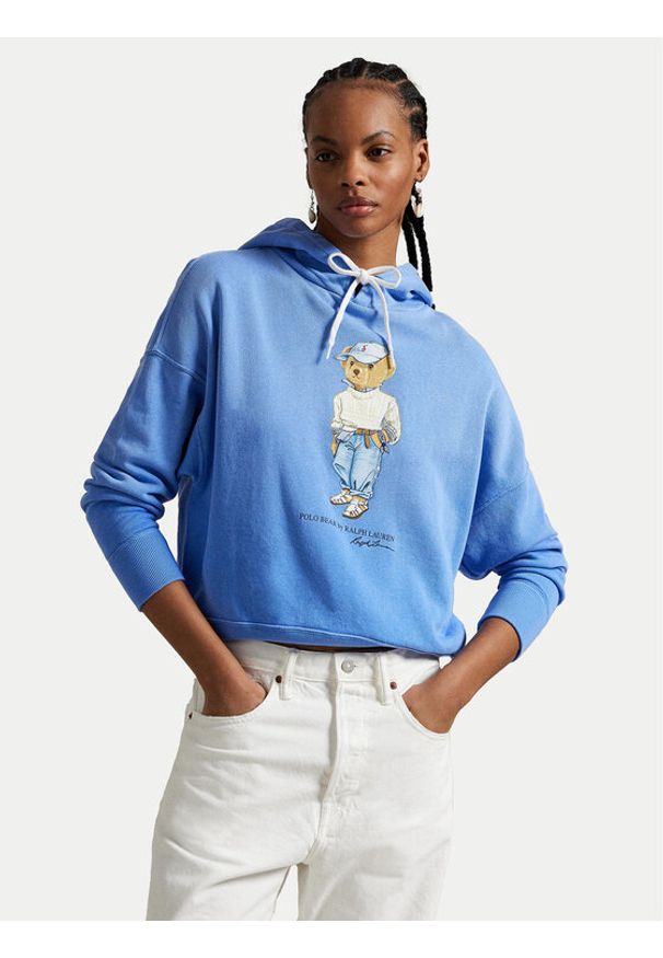 Polo Ralph Lauren Bluza 211965110001 Niebieski Relaxed Fit. Typ kołnierza: polo. Kolor: niebieski. Materiał: bawełna