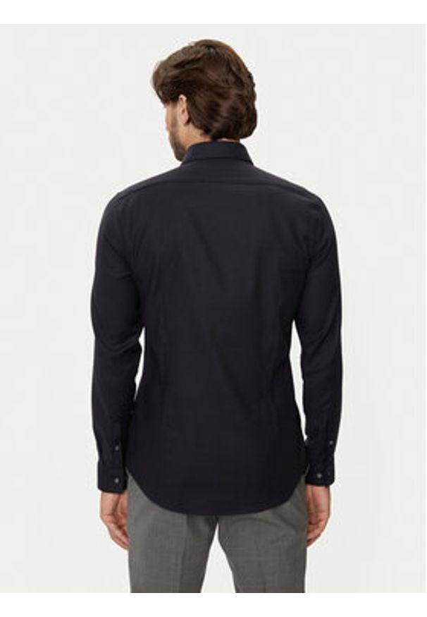 Calvin Klein Koszula K10K113528 Granatowy Slim Fit. Kolor: niebieski. Materiał: bawełna