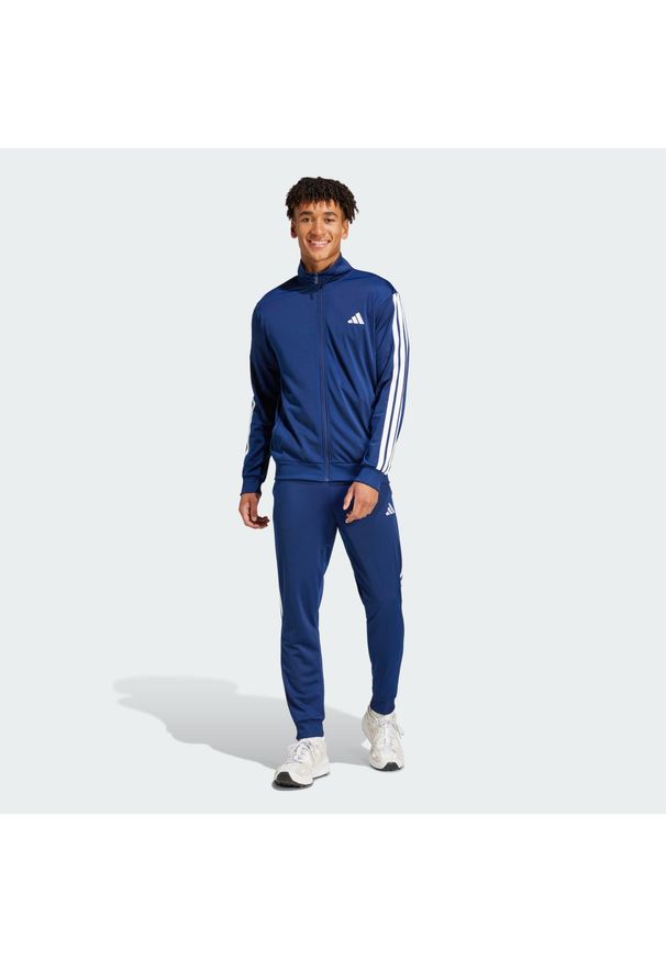 Adidas - Dres Dayready. Kolor: niebieski. Materiał: dresówka. Sport: fitness