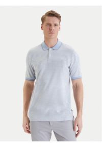 Bugatti Polo 8150-75092C Biały Regular Fit. Typ kołnierza: polo. Kolor: biały. Materiał: syntetyk #1