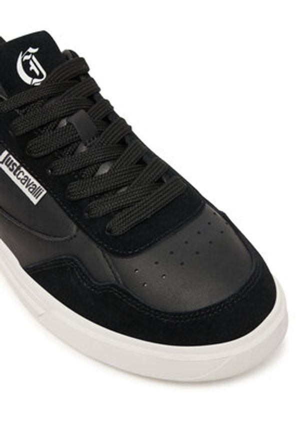 Just Cavalli Sneakersy 79QA3SB2 ZPB51 Czarny. Kolor: czarny. Materiał: skóra