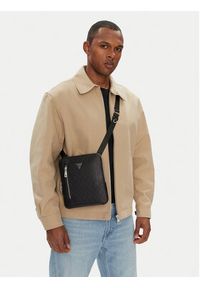 Guess Saszetka HMTODE P5220 Czarny. Kolor: czarny. Materiał: skóra