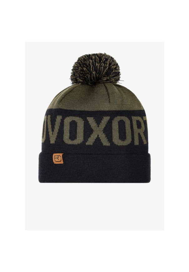 ORTOVOX - Czapka zimowa Ortovox Bobble Knit Beanie - dark wild herbs. Kolor: zielony. Sezon: zima. Styl: sportowy