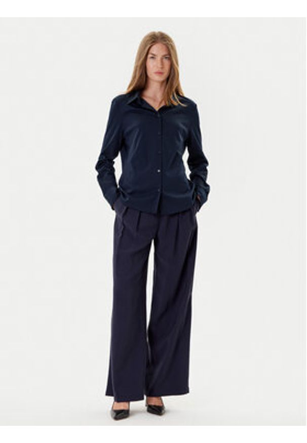 BOSS Koszula Bronta 50543691 Granatowy Extra Slim Fit. Kolor: niebieski. Materiał: bawełna