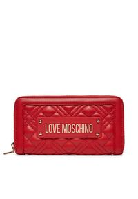 Love Moschino - LOVE MOSCHINO Duży Portfel Damski JC5600PP1LLA0500 Czerwony. Kolor: czerwony. Materiał: skóra