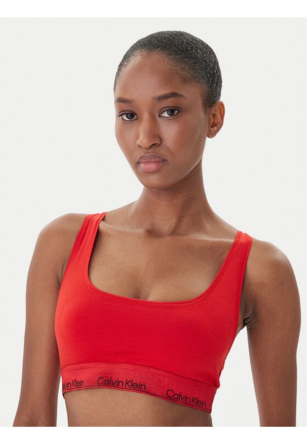 Calvin Klein Underwear Biustonosz top LV00QF8547 Czerwony. Kolor: czerwony. Materiał: bawełna