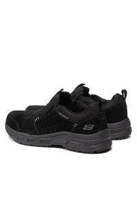 skechers - Skechers Półbuty Rydock 237282/BBK Czarny. Kolor: czarny. Materiał: skóra, zamsz #5