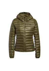 Adidas - Damska kurtka puchowa adidas Varilite. Kolor: zielony. Materiał: puch. Sport: turystyka piesza #1