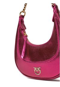 Pinko - PINKO Torebka Brioche Hobo Mini AI 24-25 PLTT 101433 A204 Różowy. Kolor: różowy. Materiał: skórzane