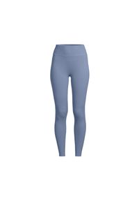 CASALL - Damskie legginsy bezszwowe z wysokim stanem Casall Multi Rib. Stan: podwyższony. Kolor: niebieski. Sport: joga i pilates, fitness #1