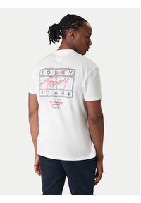 Tommy Jeans T-Shirt DM0DM22319 Écru Regular Fit. Materiał: bawełna #3