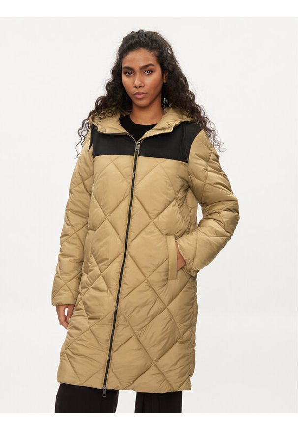 Vero Moda Kurtka puchowa Liberty 10270240 Brązowy Regular Fit. Kolor: brązowy. Materiał: syntetyk